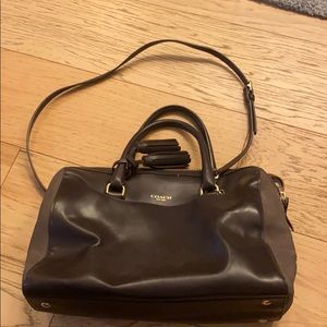 Dark brown Coach purse